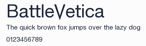 BattleVetica預覽圖