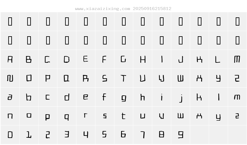 字符映射圖