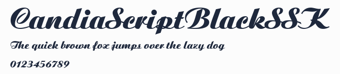 CandiaScriptBlackSSK預覽圖