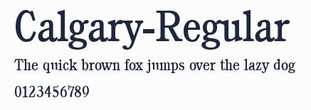 Calgary-Regular預覽圖