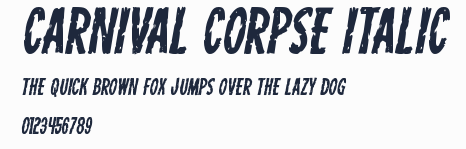 Carnival Corpse Italic預覽圖