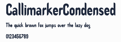 CallimarkerCondensed預覽圖