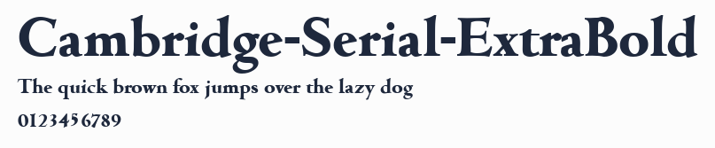 Cambridge-Serial-ExtraBold預覽圖