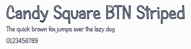 Candy Square BTN Striped預覽圖