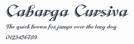 Cabarga Cursiva預覽圖