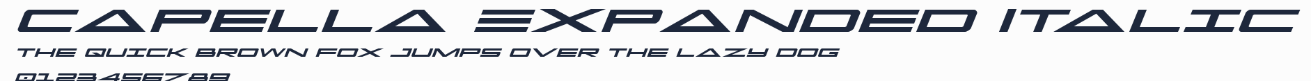 Capella Expanded Italic預覽圖