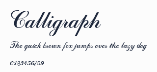 Calligraph預覽圖