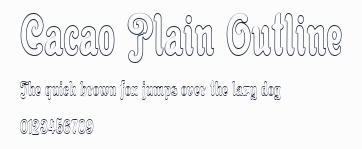 Cacao Plain Outline預覽圖