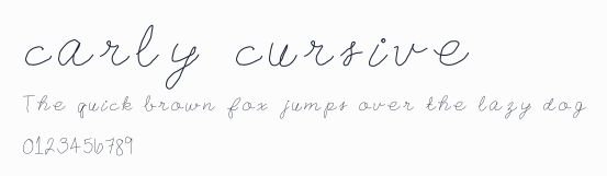 carly cursive預覽圖