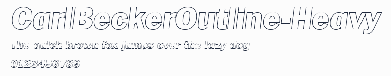 CarlBeckerOutline-Heavy預覽圖