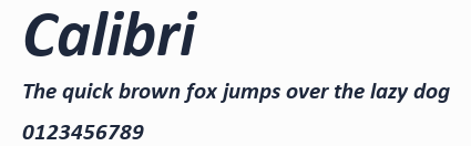 Calibri預覽圖