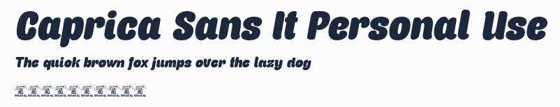 Caprica Sans It Personal Use預覽圖