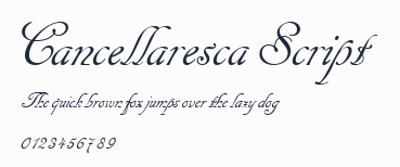 Cancellaresca Script預覽圖