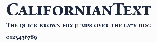 CalifornianText預覽圖