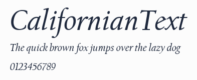 CalifornianText預覽圖