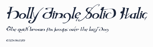 Holly Jingle Solid Italic預覽圖