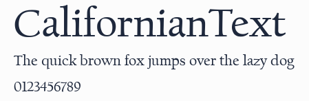 CalifornianText預覽圖