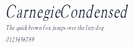 CarnegieCondensed預覽圖