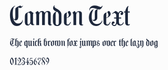 Camden Text預覽圖