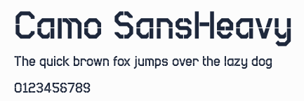 Camo SansHeavy預覽圖