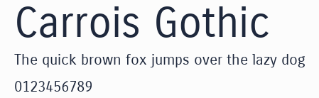 Carrois Gothic預覽圖