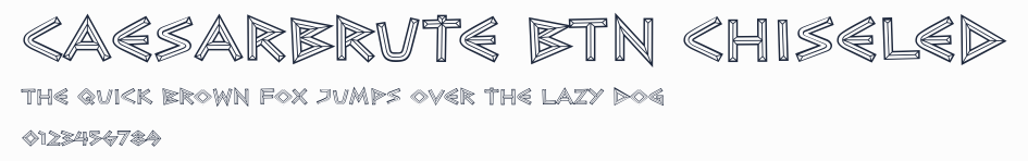 CaesarBrute BTN Chiseled預覽圖