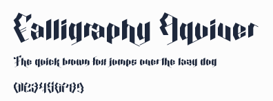 Calligraphy Aquiver預覽圖