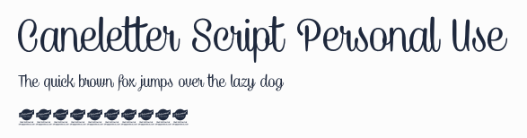 Caneletter Script Personal Use預覽圖