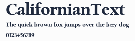 CalifornianText預覽圖