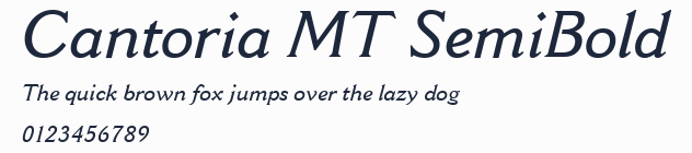 Cantoria MT SemiBold預覽圖