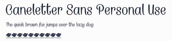 Caneletter Sans Personal Use預覽圖