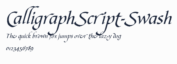 CalligraphScript-Swash預覽圖