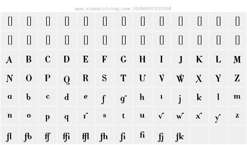 字符映射圖