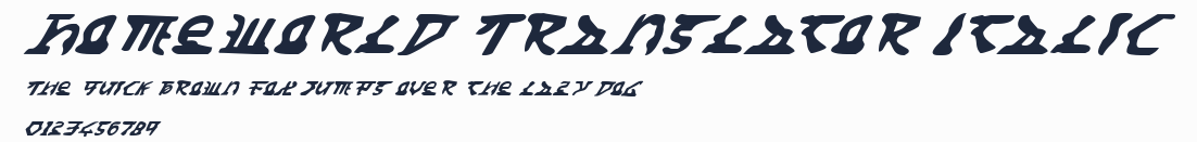 Homeworld Translator Italic預覽圖