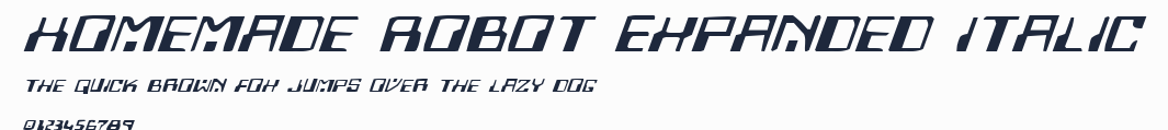 Homemade Robot Expanded Italic預覽圖