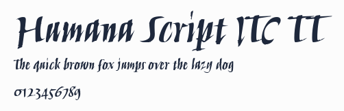 Humana Script ITC TT預覽圖