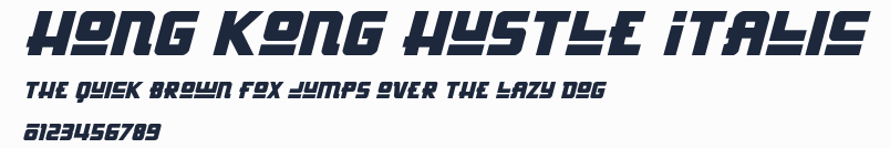 Hong Kong Hustle Italic預覽圖