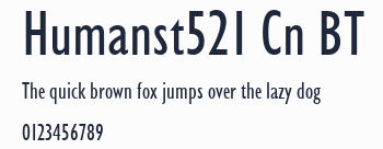 Humanst521 Cn BT預覽圖