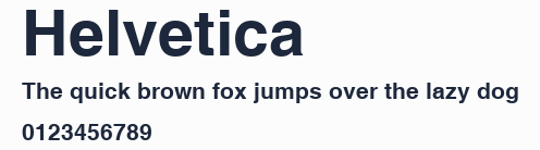 Helvetica預覽圖