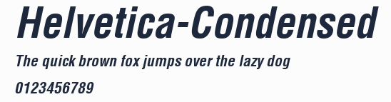 Helvetica-Condensed預覽圖