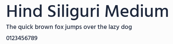 Hind Siliguri Medium預覽圖