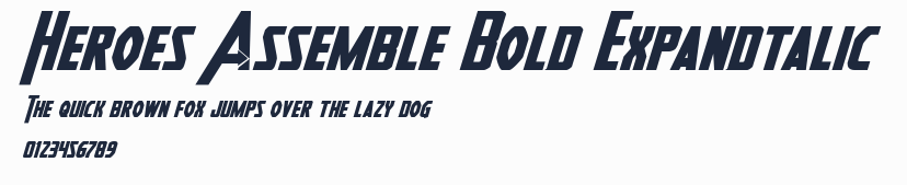 Heroes Assemble Bold Expandtalic預覽圖