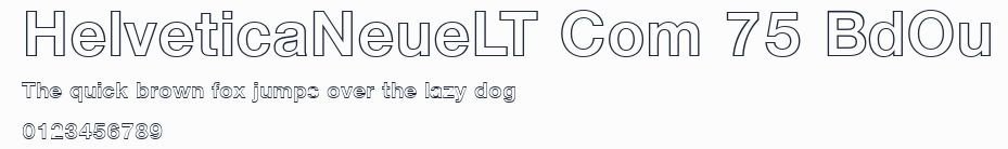 HelveticaNeueLT Com 75 BdOu預覽圖