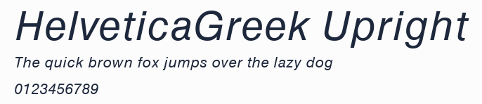 HelveticaGreek Upright預覽圖