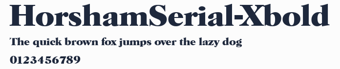 HorshamSerial-Xbold預覽圖
