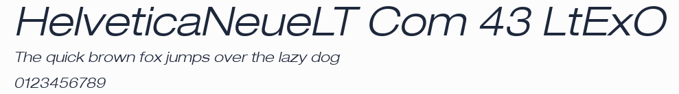 HelveticaNeueLT Com 43 LtExO預覽圖