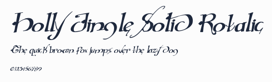 Holly Jingle Solid Rotalic預覽圖