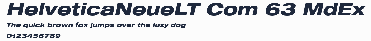 HelveticaNeueLT Com 63 MdEx預覽圖