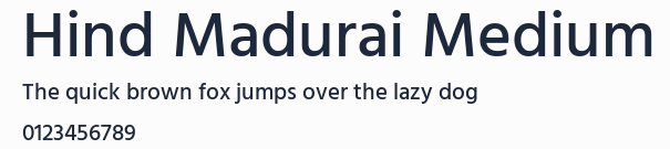 Hind Madurai Medium預覽圖