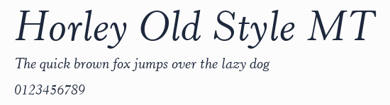 Horley Old Style MT預覽圖